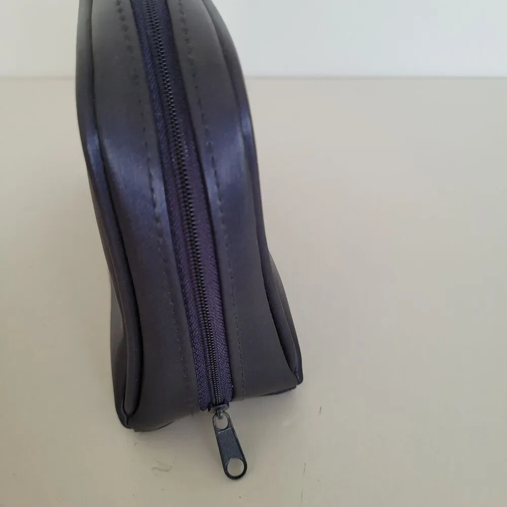 Christian Dior Perfumes Vintage Blue Cosmetic Make‎ Up Travel Bag Medium Pouch